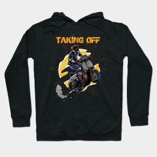 flying scooter Hoodie